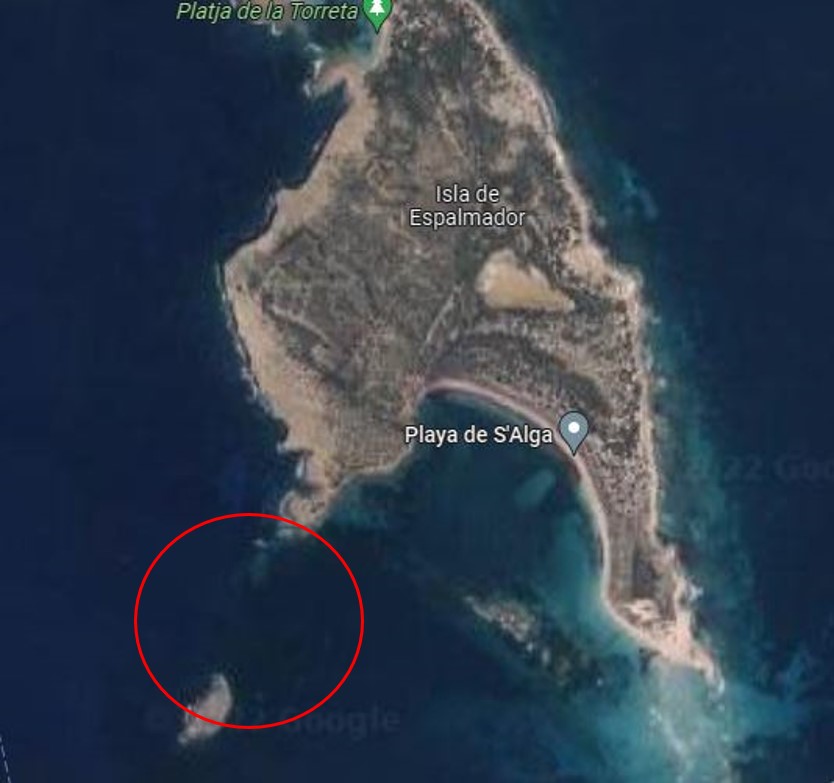 Zonas de peligro al navegar en Ibiza: Castelvi